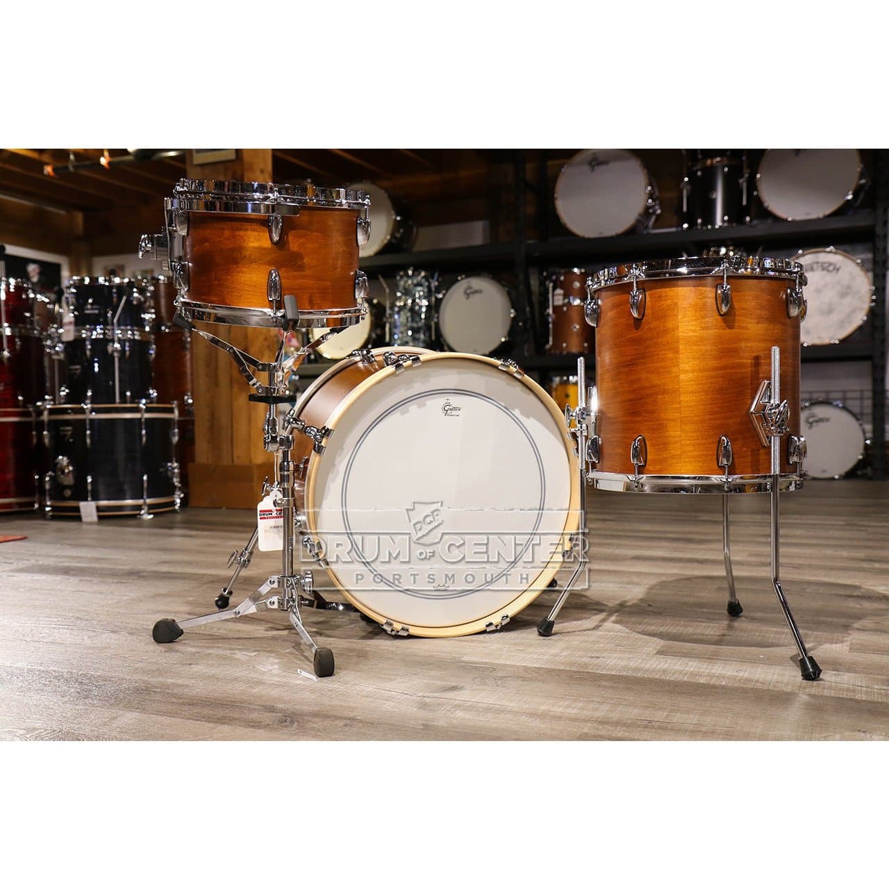 Gretsch Brooklyn 3pc Drum Set Satin Mahogany | DCP