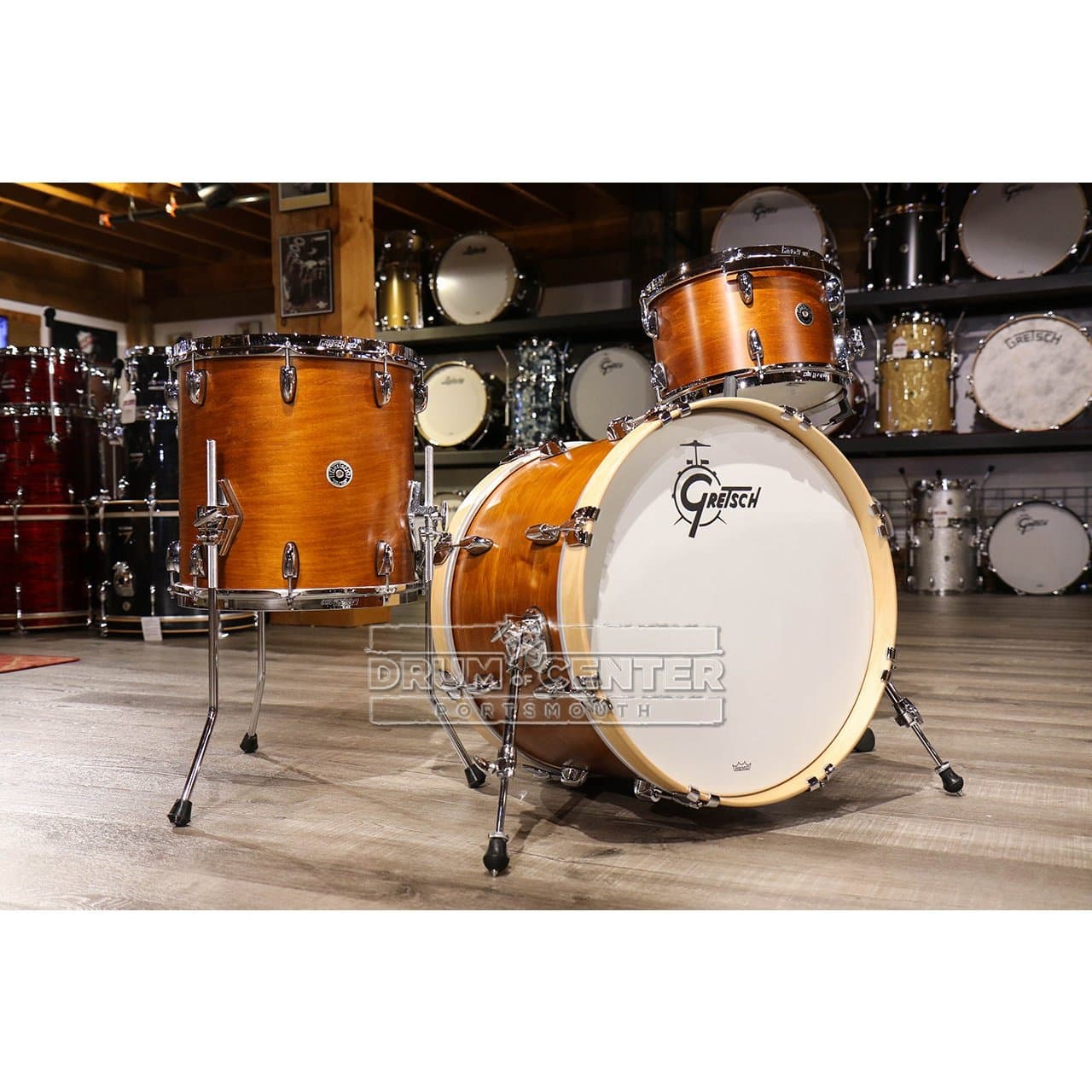 Gretsch Brooklyn 3pc Drum Set Satin Mahogany