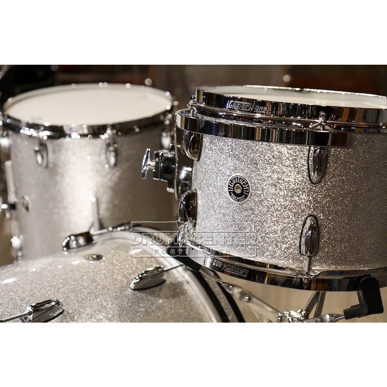 Gretsch Brooklyn 3pc Drum Set Silver Sparkle