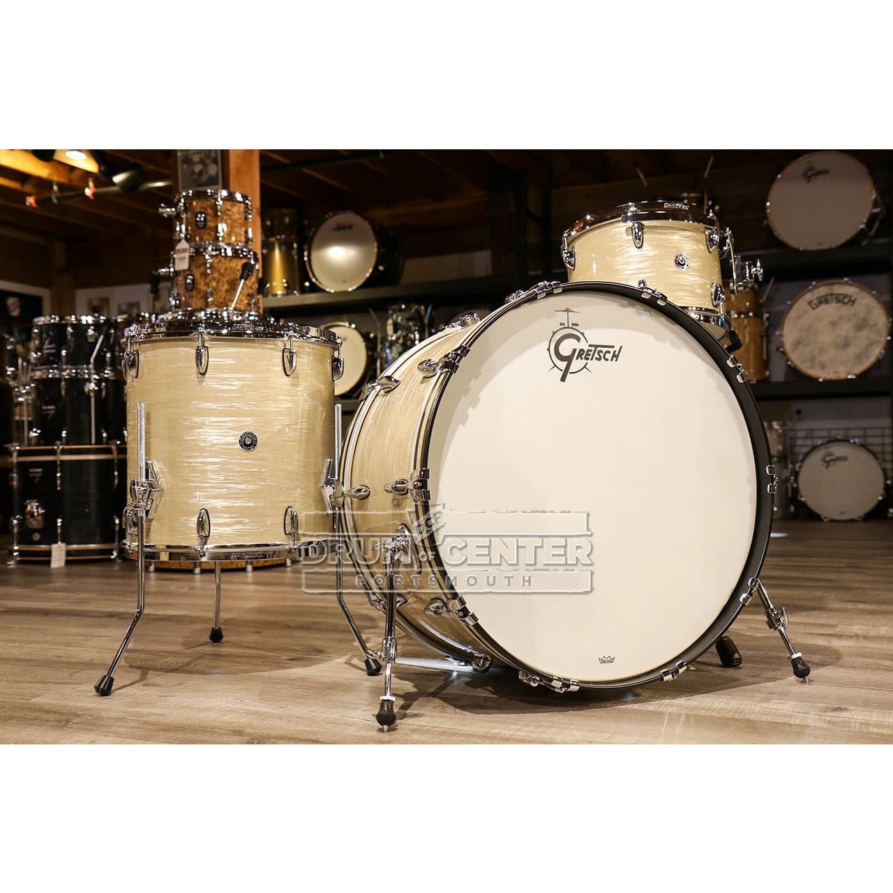 Gretsch Brooklyn 3pc Drum Set w/26BD Creme Oyster