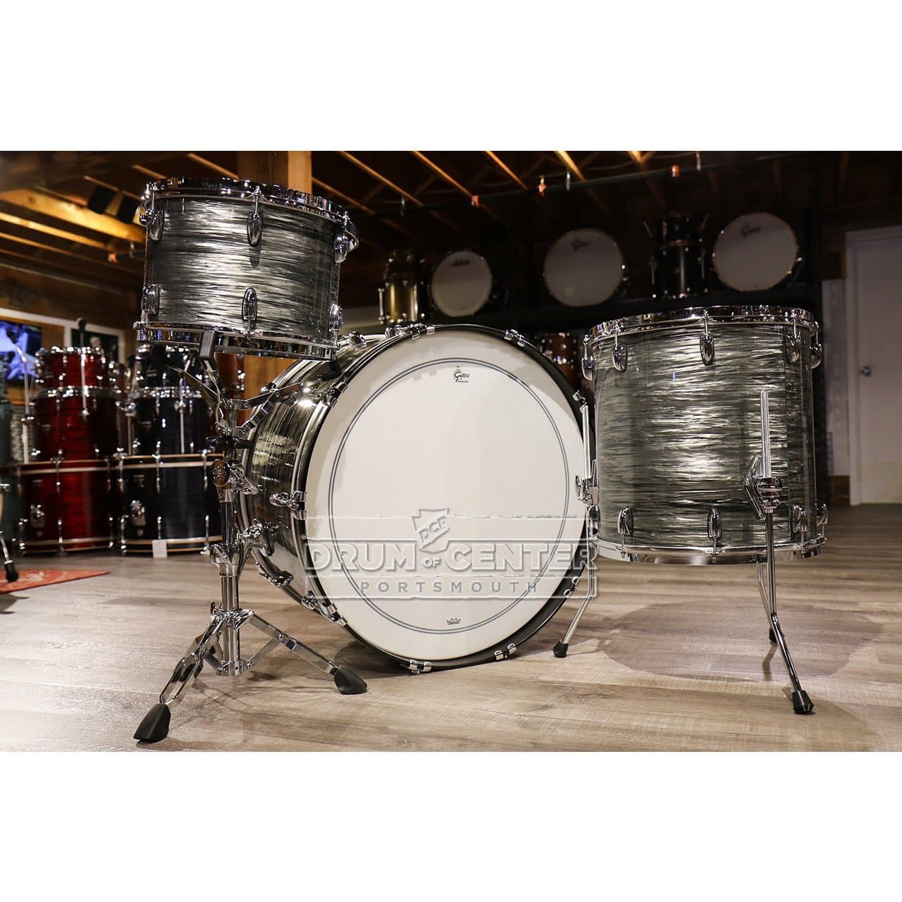 Gretsch Brooklyn 3pc Drum Set w/26BD Grey Oyster