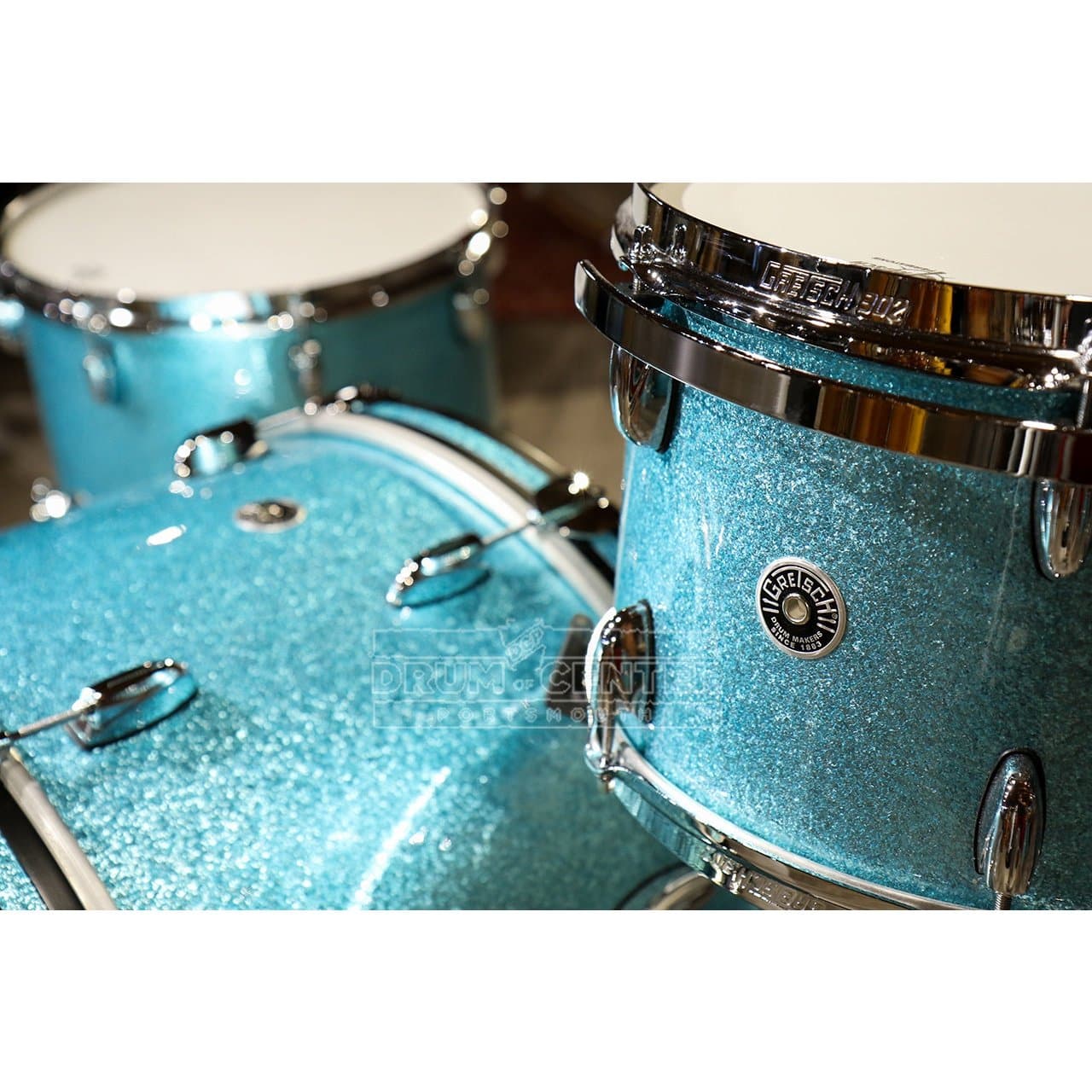 Gretsch Brooklyn 3pc Drum Set w/26BD Turquoise Sparkle - DCP Exclusive!