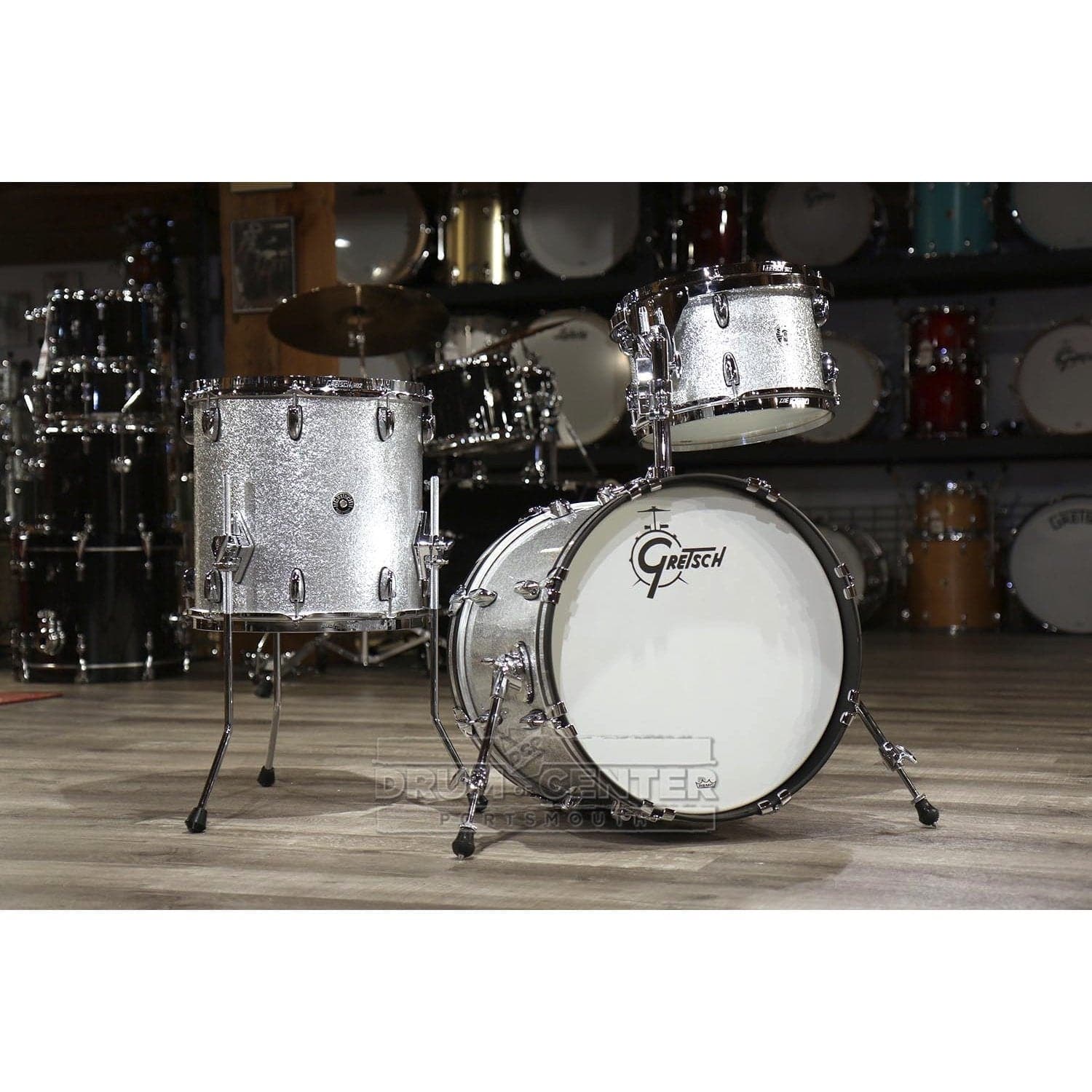 Gretsch Brooklyn 3pc Jazz Drum Set Silver Sparkle
