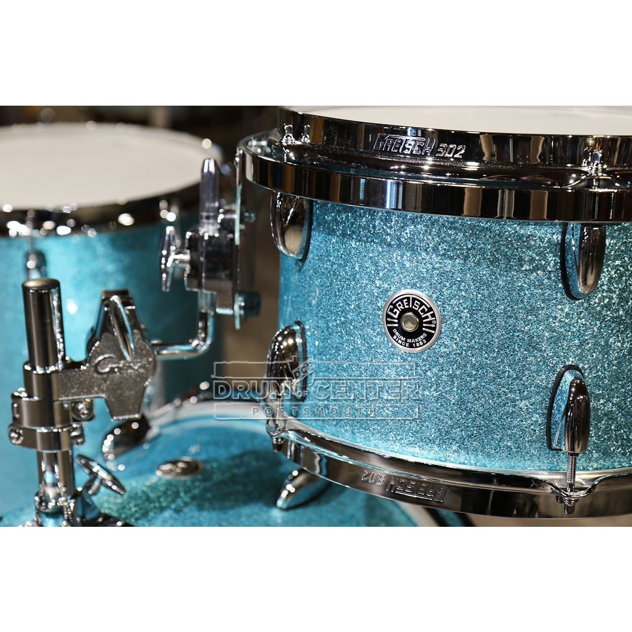 Gretsch Brooklyn 3pc Jazz Drum Set Turquoise Sparkle