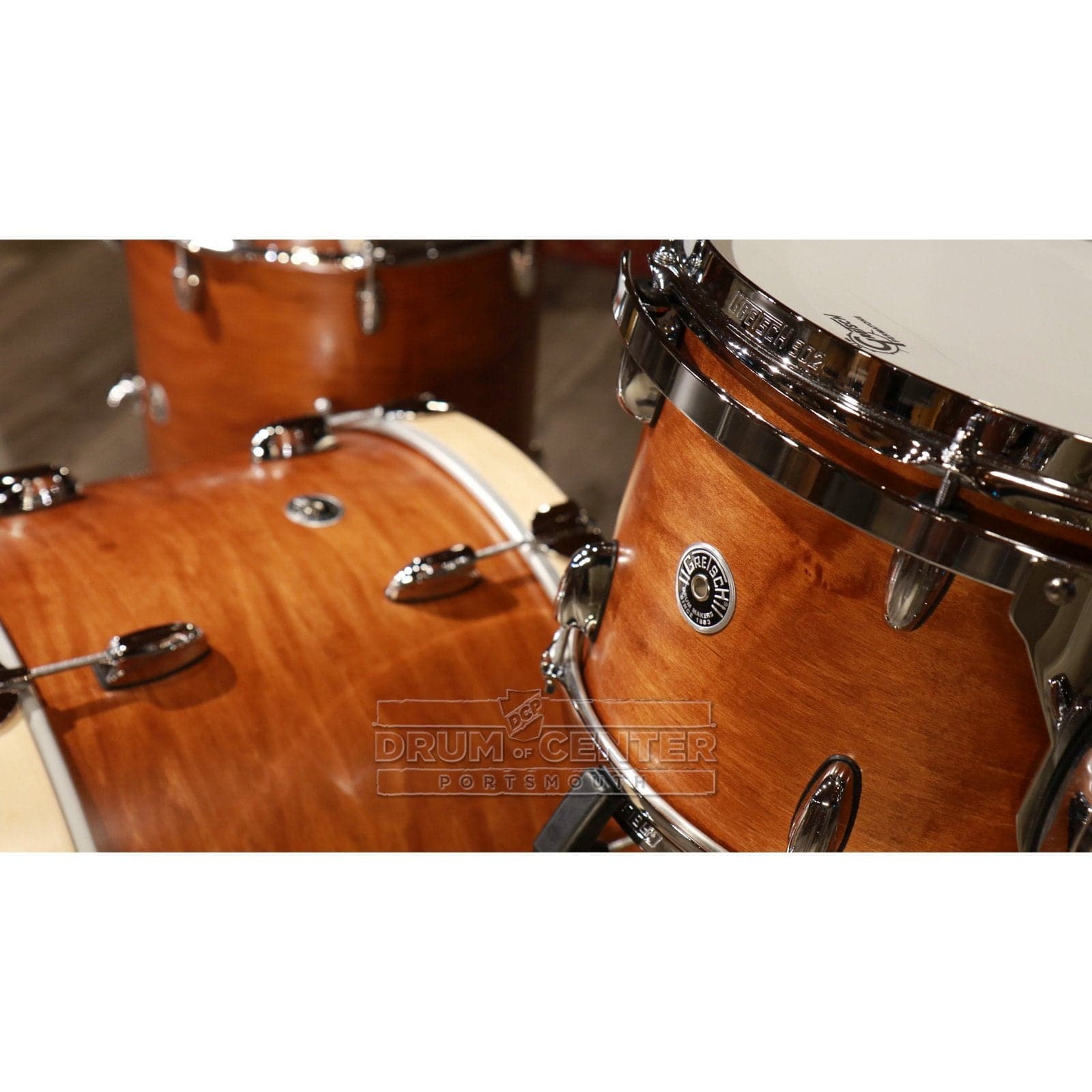 Gretsch Brooklyn 3pc Rock Drum Set Satin Mahogany