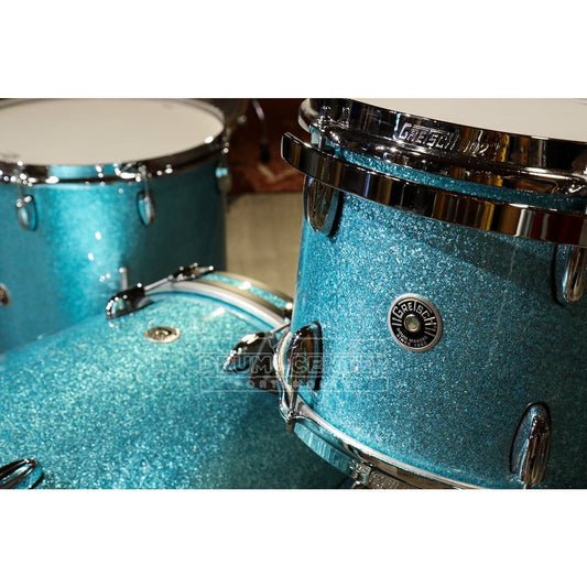 Gretsch Brooklyn 3pc Rock Drum Set Turquoise Sparkle - DCP Exclusive!