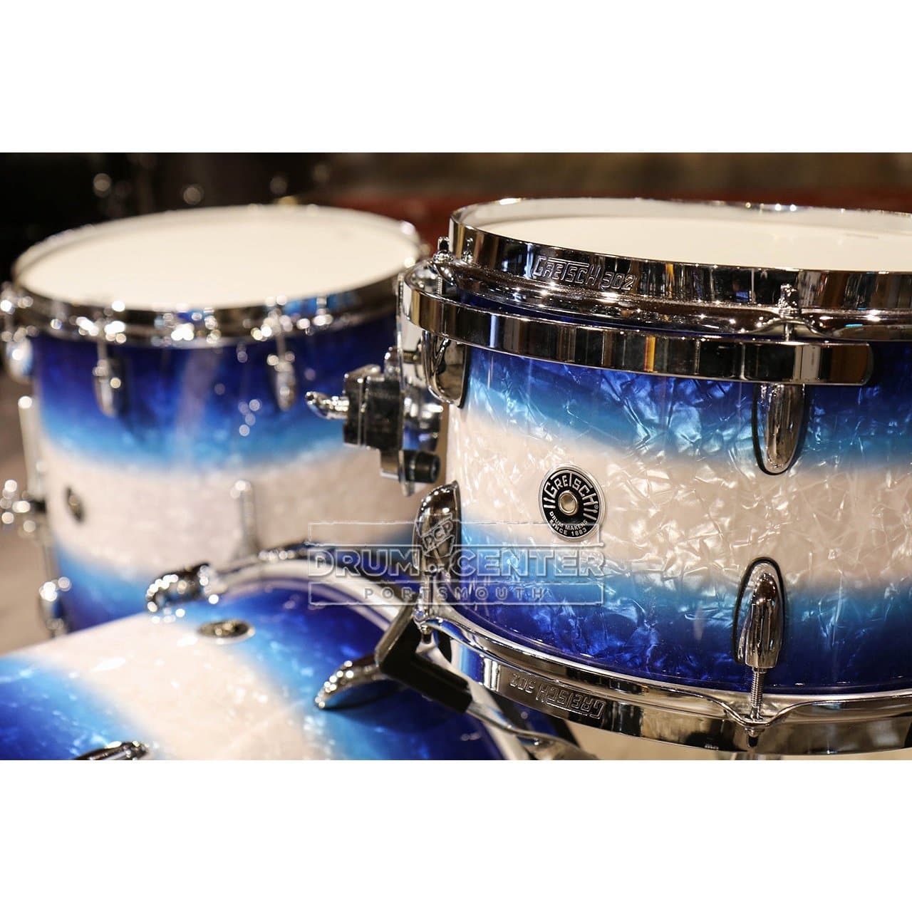 Gretsch Brooklyn 3pc Drum Set Blue Burst Pearl
