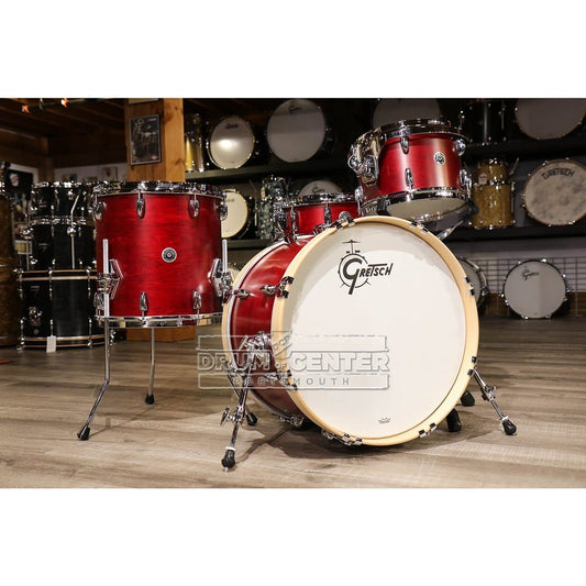 Gretsch Brooklyn 4pc Drum Set Satin Cherry Red