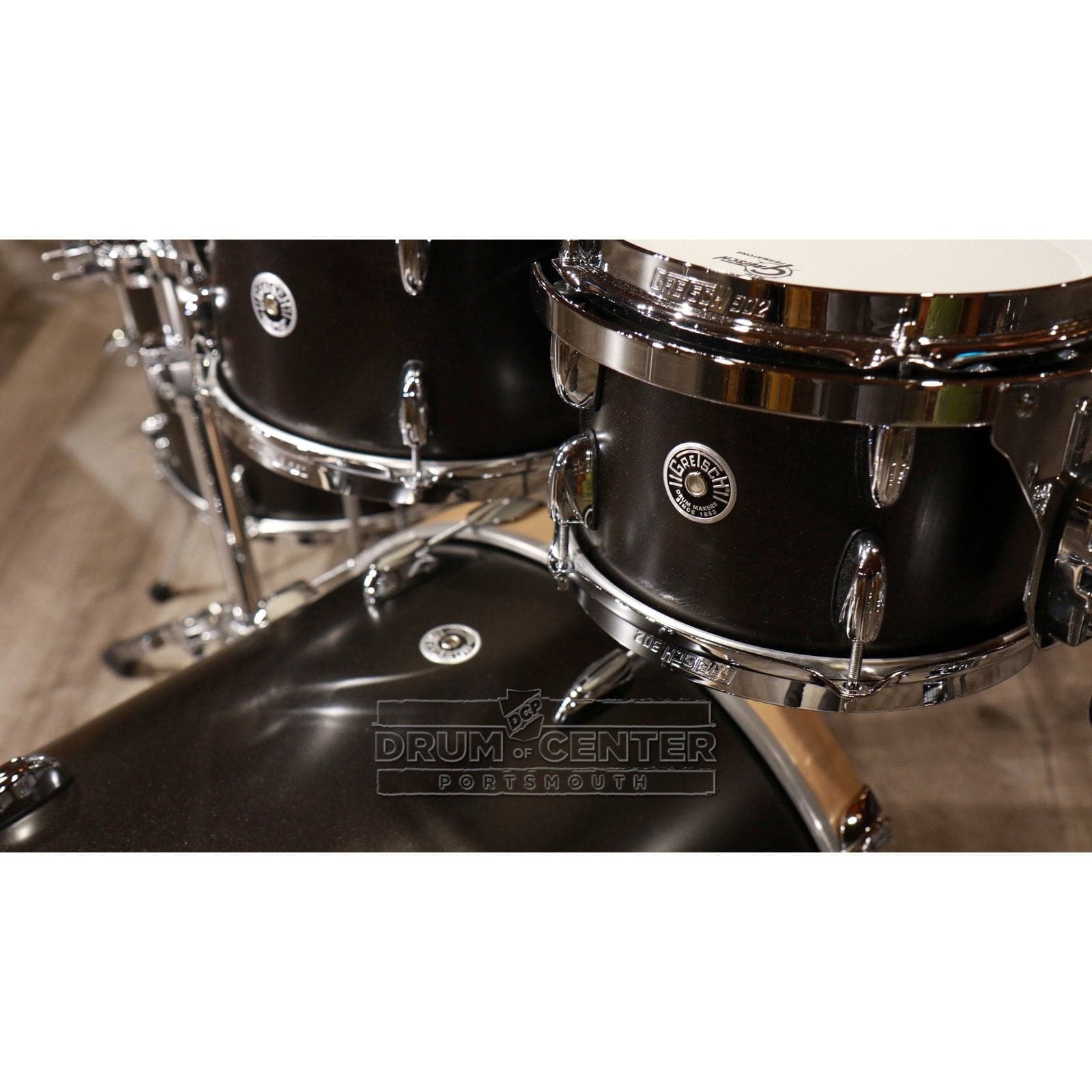 Gretsch Brooklyn 4pc Euro Drum Set Satin Black Metallic