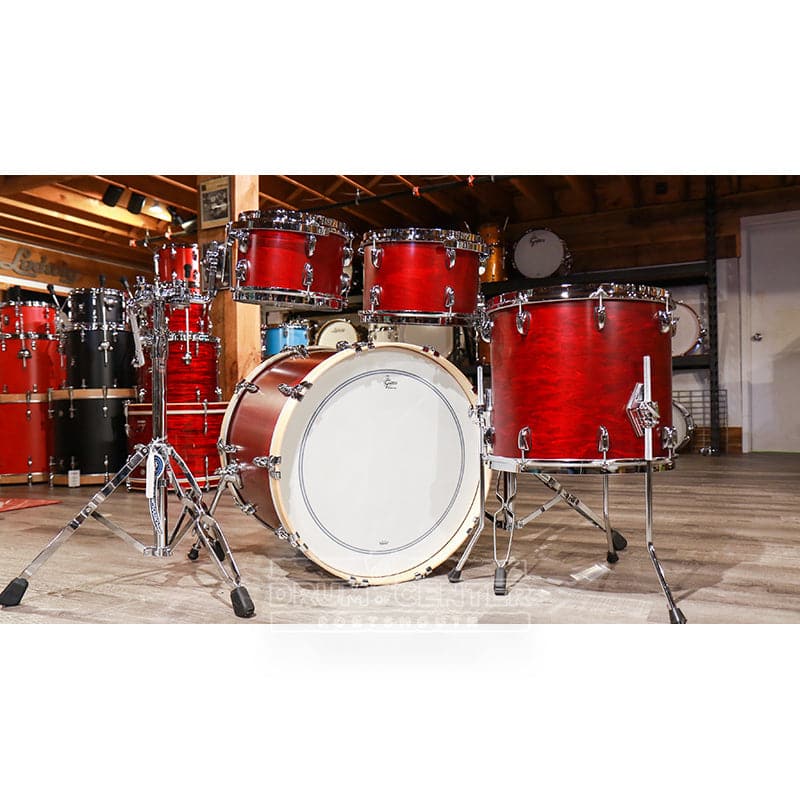 Gretsch Brooklyn 4pc Euro Drum Set Satin Cherry Red