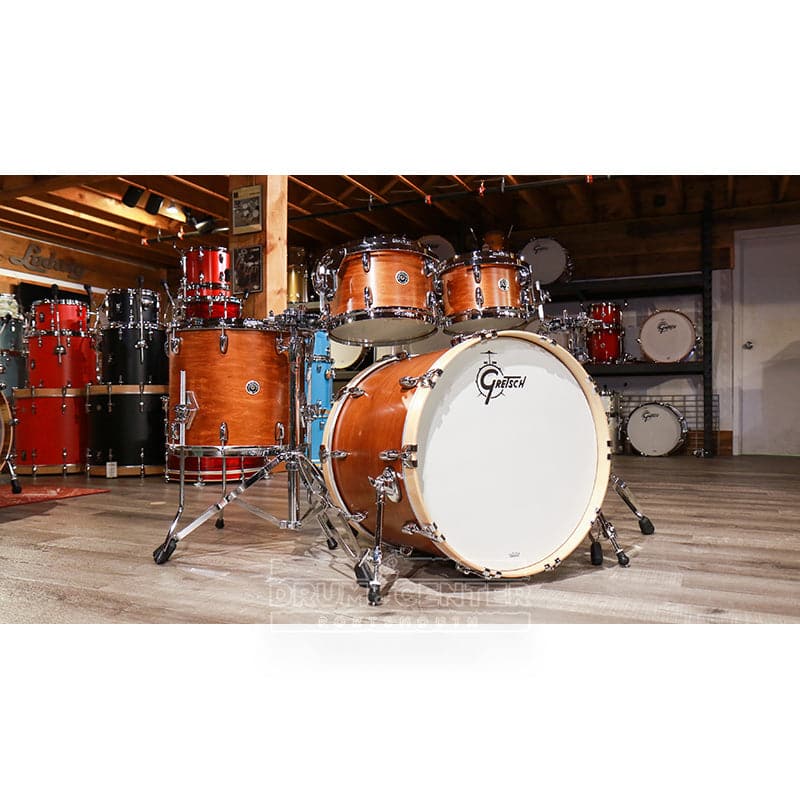 Gretsch Brooklyn 4pc Euro Drum Set Satin Mahogany