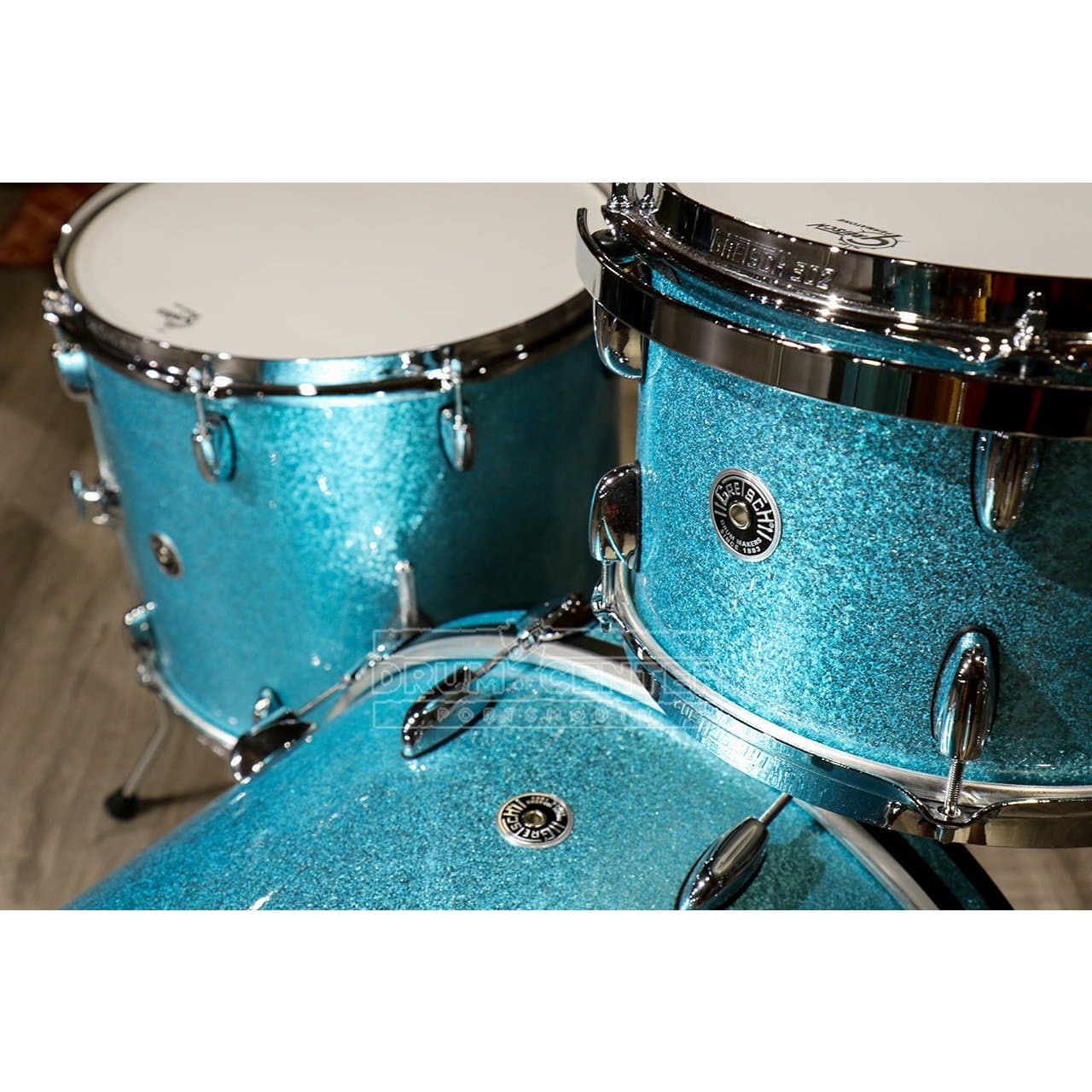 Gretsch Brooklyn 4pc Euro Drum Set Turquoise Sparkle