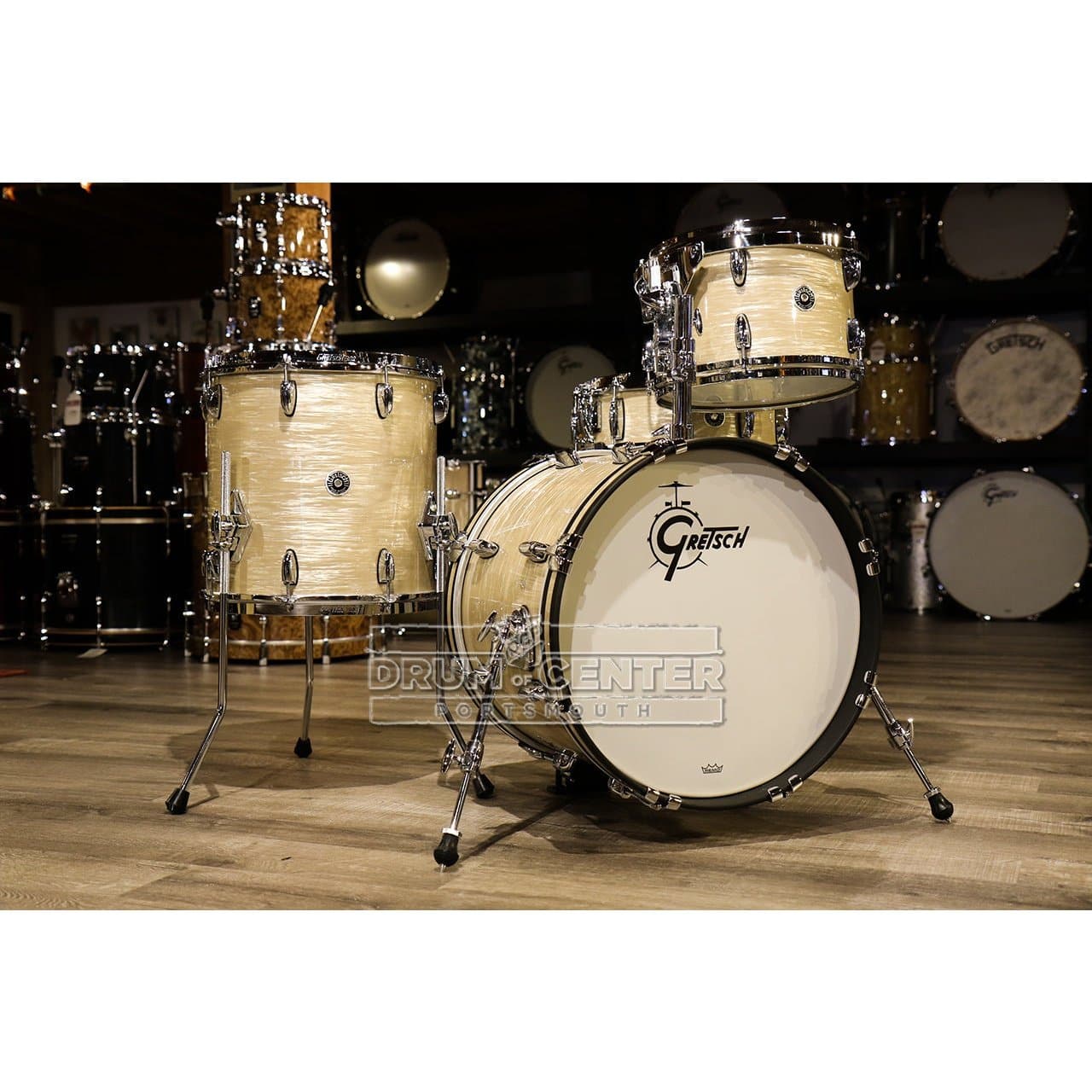 Gretsch Brooklyn 4pc Jazz Drum Set Creme Oyster