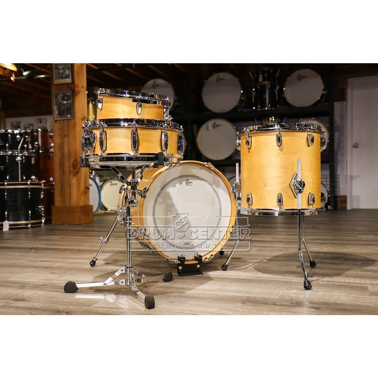 Gretsch Brooklyn 4pc Jazz Drum Set Satin Natural
