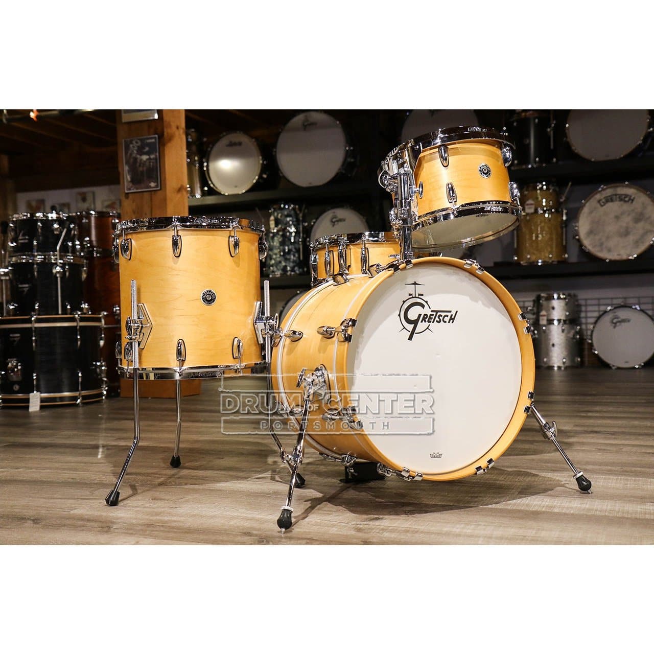 Gretsch Brooklyn 4pc Jazz Drum Set Satin Natural
