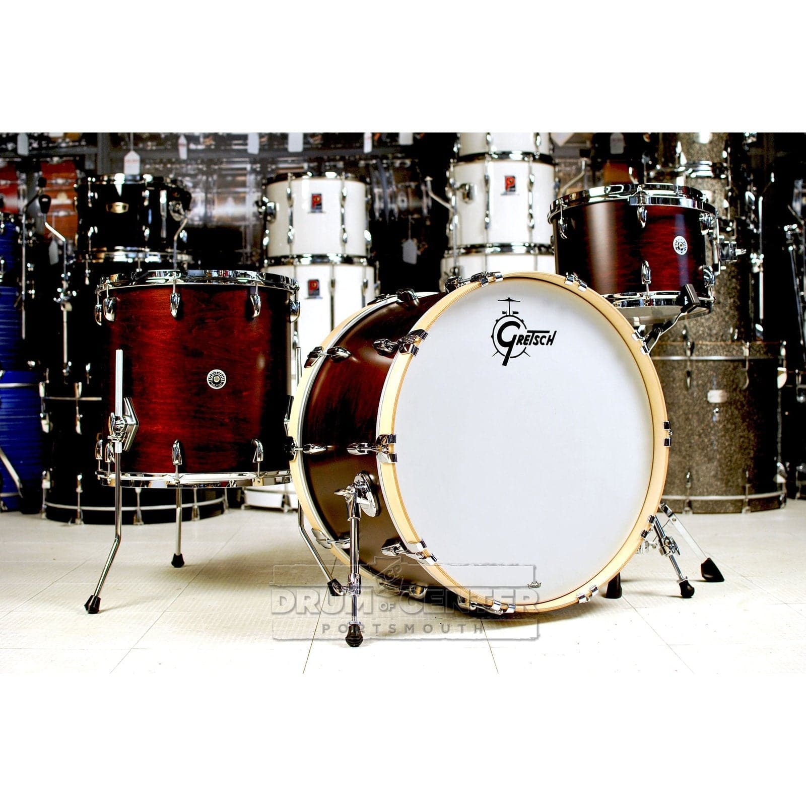 Gretsch Brooklyn 3pc Drum Set w/24BD Satin Walnut - DCP Exclusive!