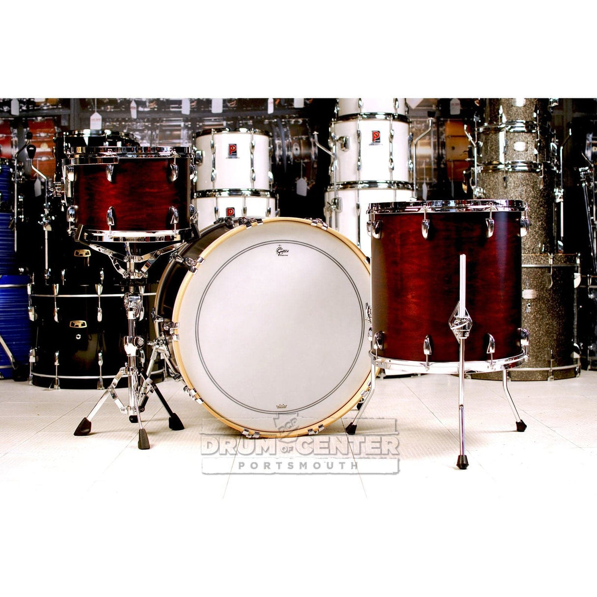 Gretsch Brooklyn 3pc Drum Set w/24BD Satin Walnut - DCP Exclusive!