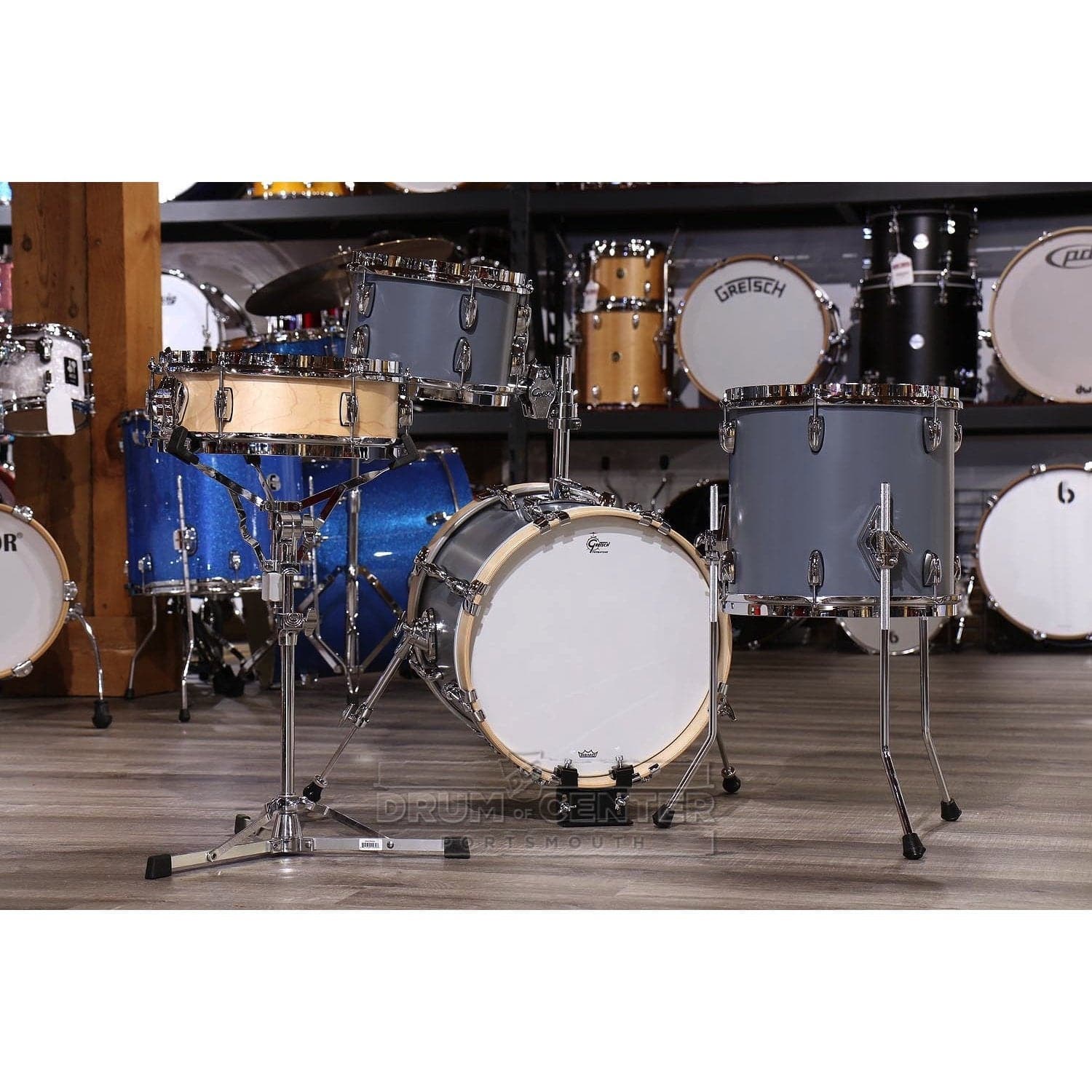 Gretsch Brooklyn 4pc Micro Drum Set Satin Grey