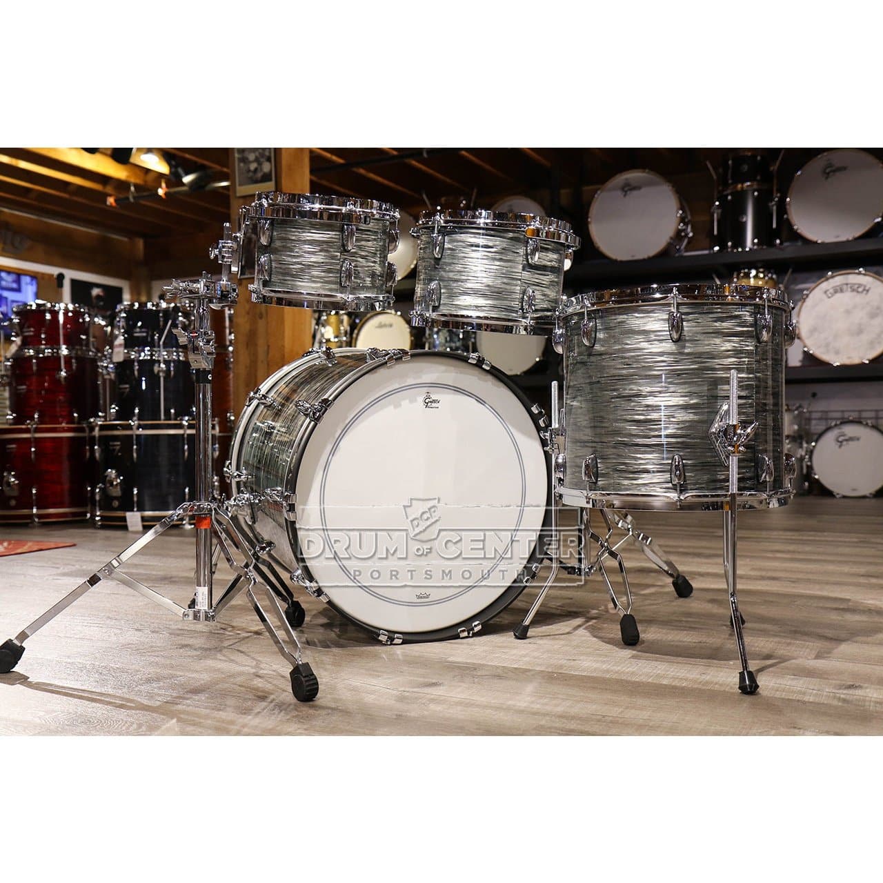 Gretsch Brooklyn 4pc Euro Drum Set Grey Oyster