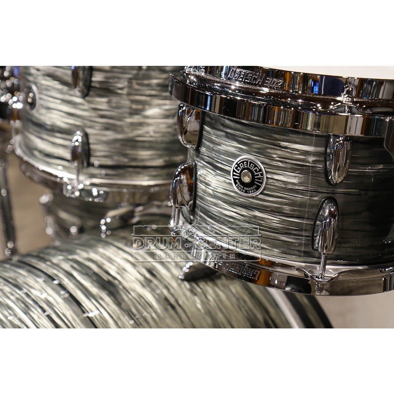 Gretsch Brooklyn 4pc Euro Drum Set Grey Oyster