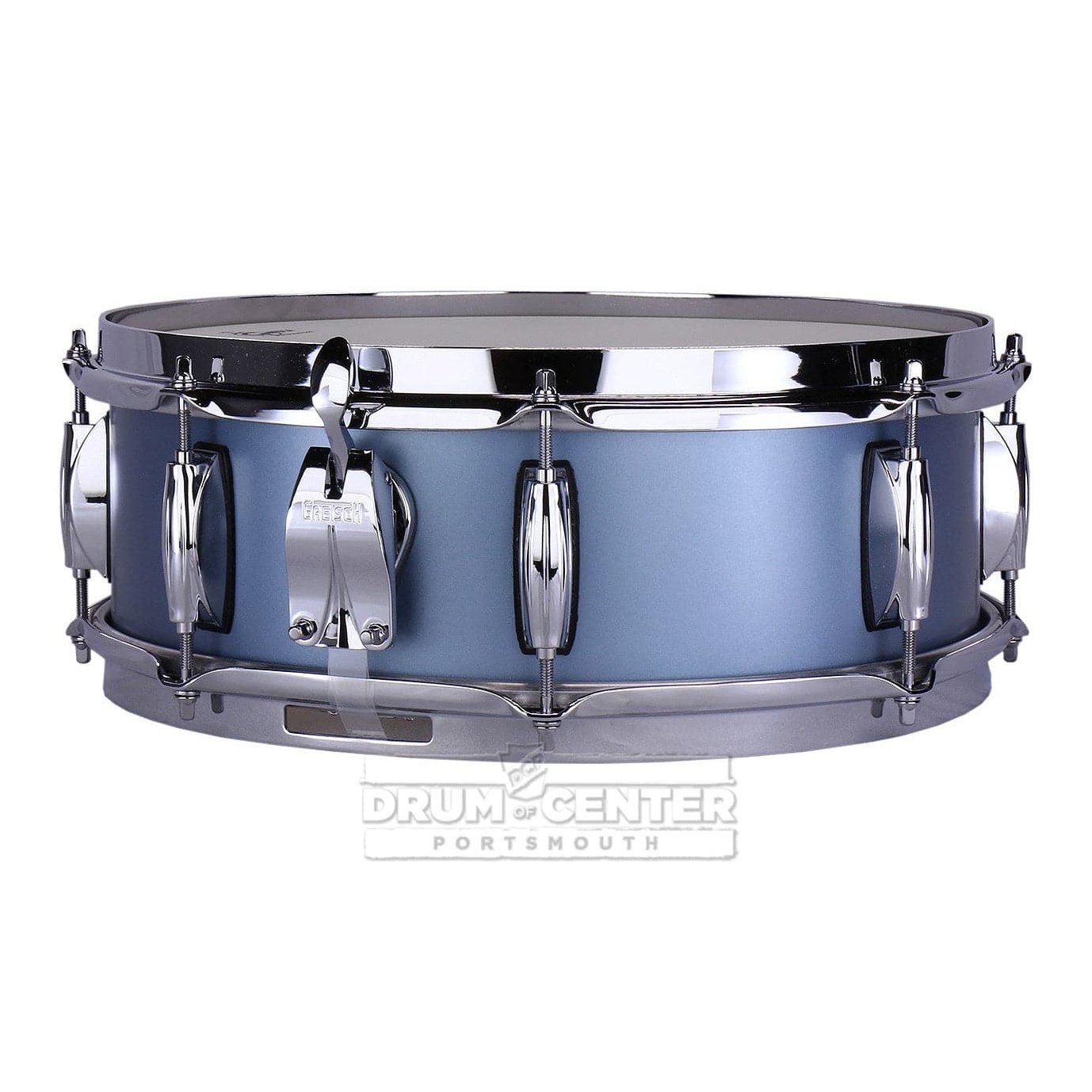 Gretsch Brooklyn Snare Drum 14x5 10-Lug Satin Ice Blue Metallic