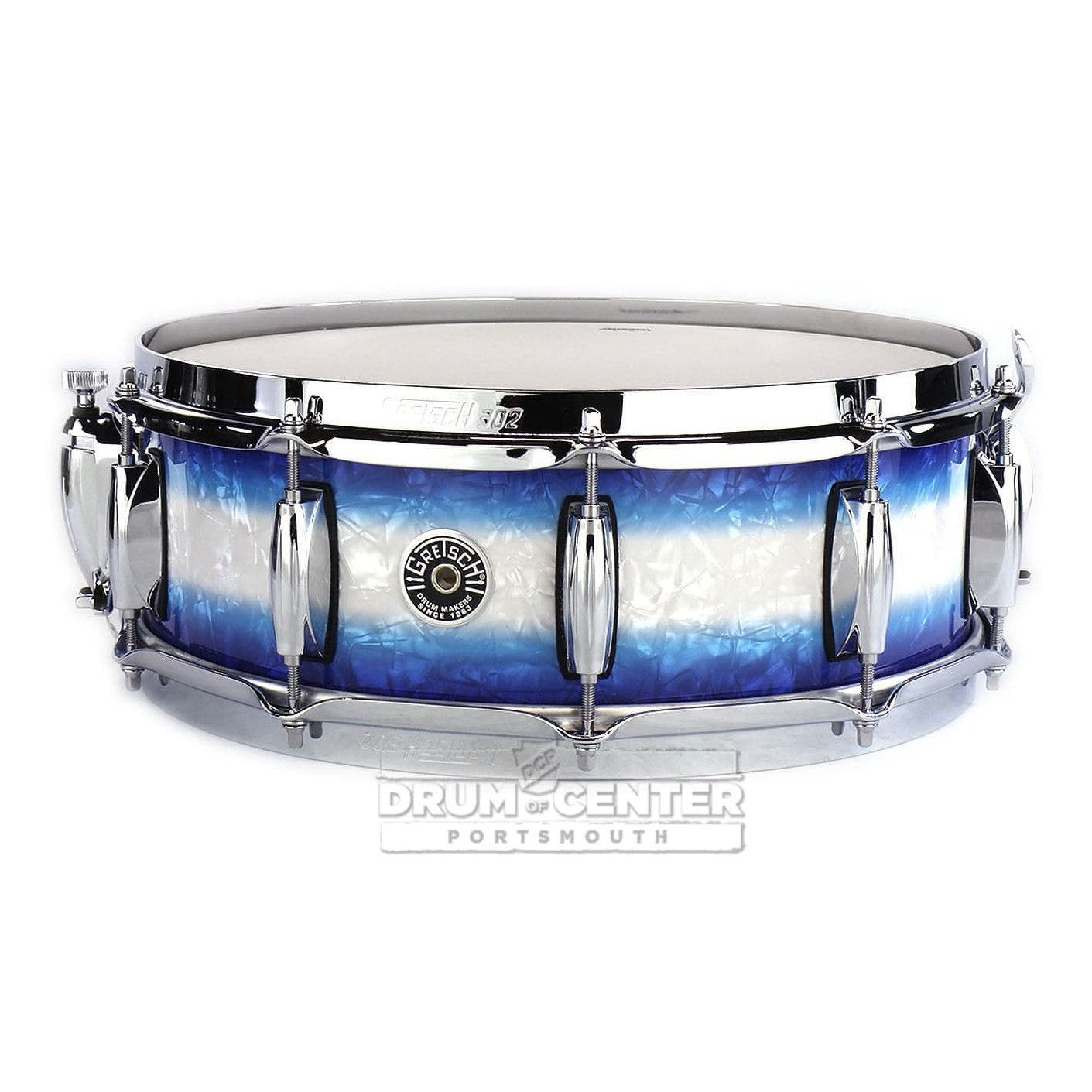 Gretsch Brooklyn Snare Drum 14x5 10-Lug Blue Burst Pearl