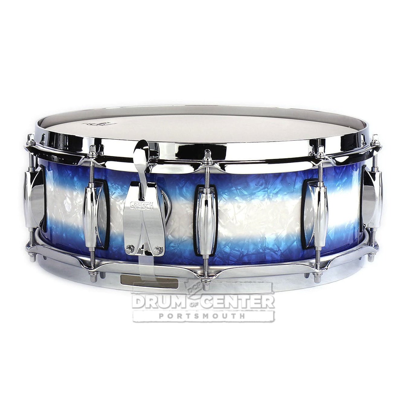 Gretsch Brooklyn Snare Drum 14x5 10-Lug Blue Burst Pearl