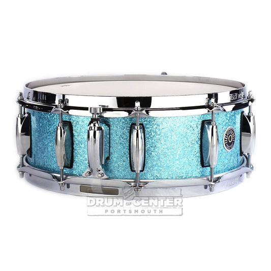 Gretsch Brooklyn Snare Drum 14x5 10-Lug Turquoise Sparkle