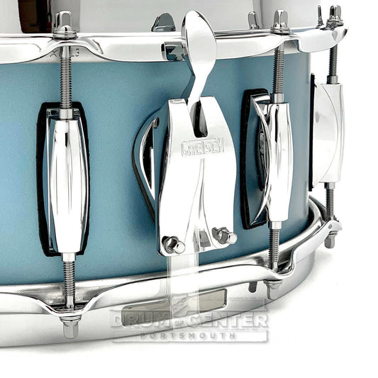 Gretsch Brooklyn Snare Drum 14x5.5 10-Lug Satin Ice Blue Metallic