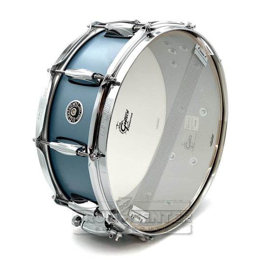 Gretsch Brooklyn Snare Drum 14x5.5 10-Lug Satin Ice Blue Metallic