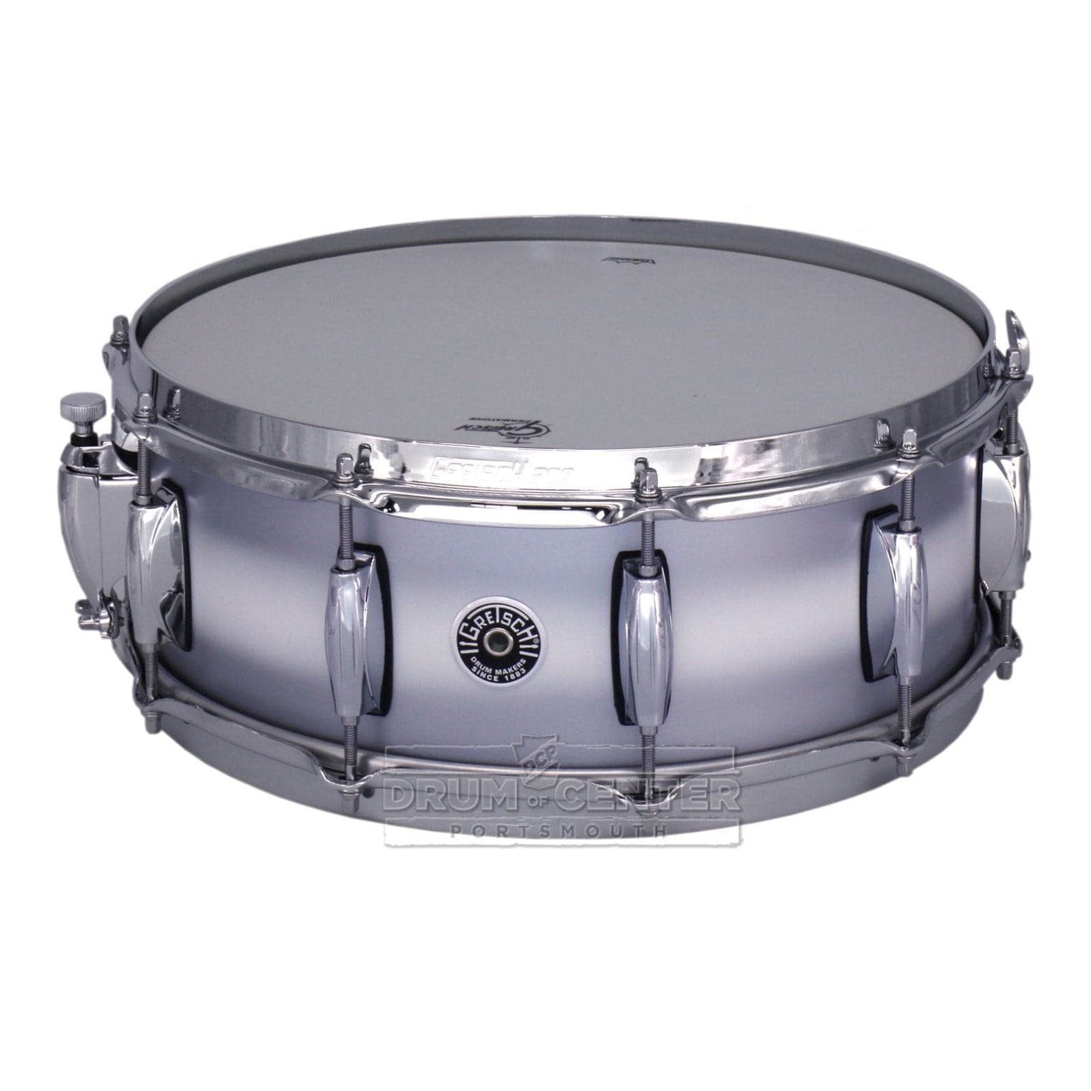 Gretsch Brooklyn Snare Drum 14x5.5 10-Lug Silver Mist Duco