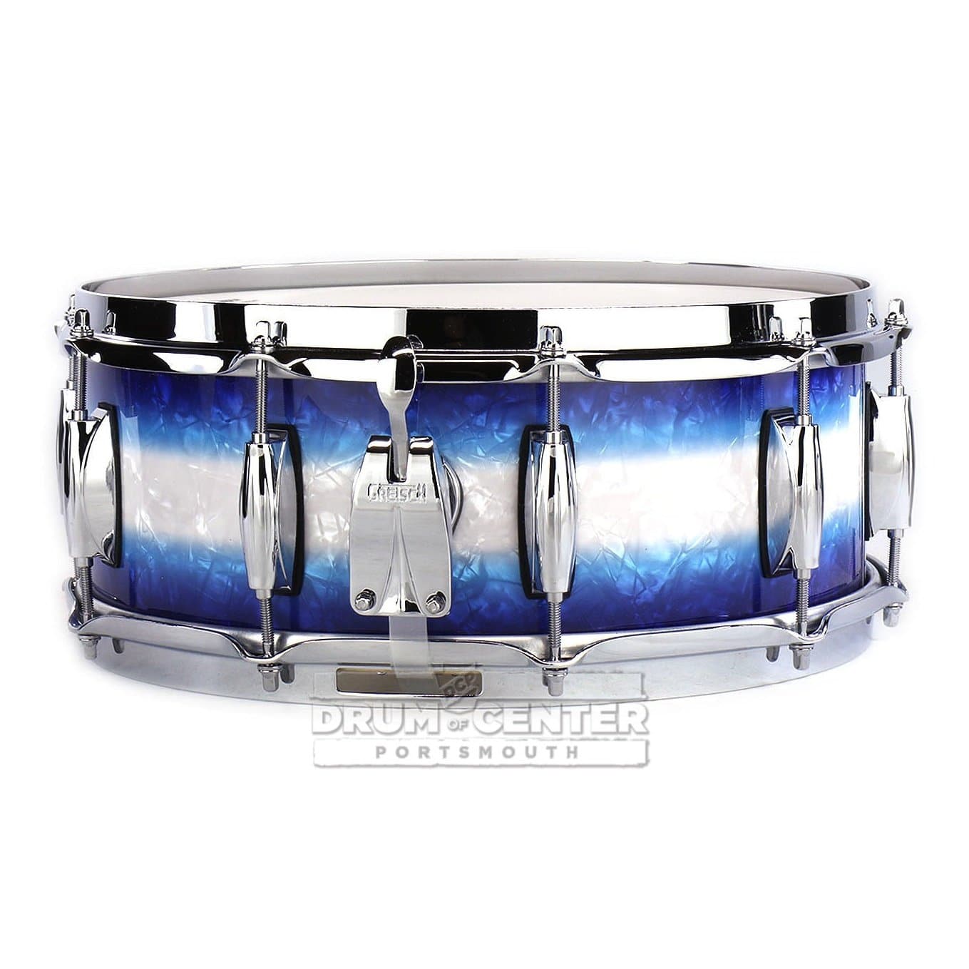 Gretsch Brooklyn Snare Drum 14x5.5 10-Lug Blue Burst Pearl