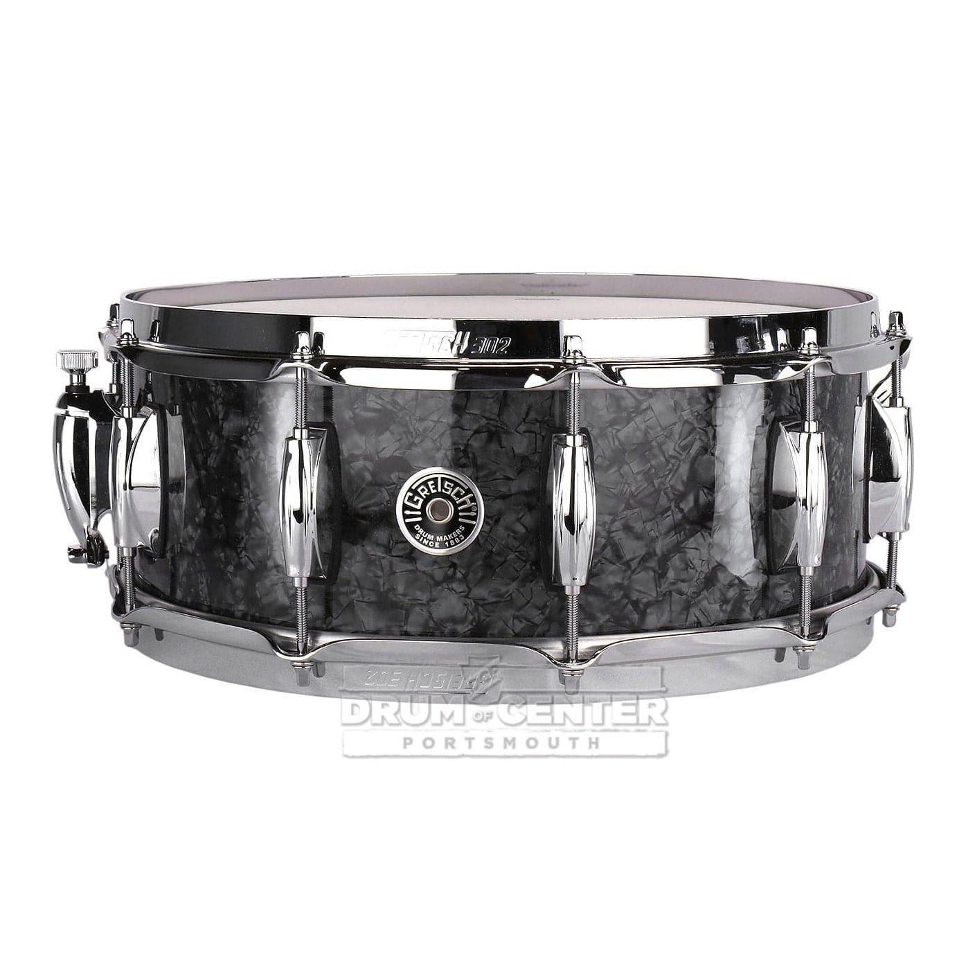 Gretsch Brooklyn Snare Drum 14x5.5 10-Lug Deep Black Marine Pearl