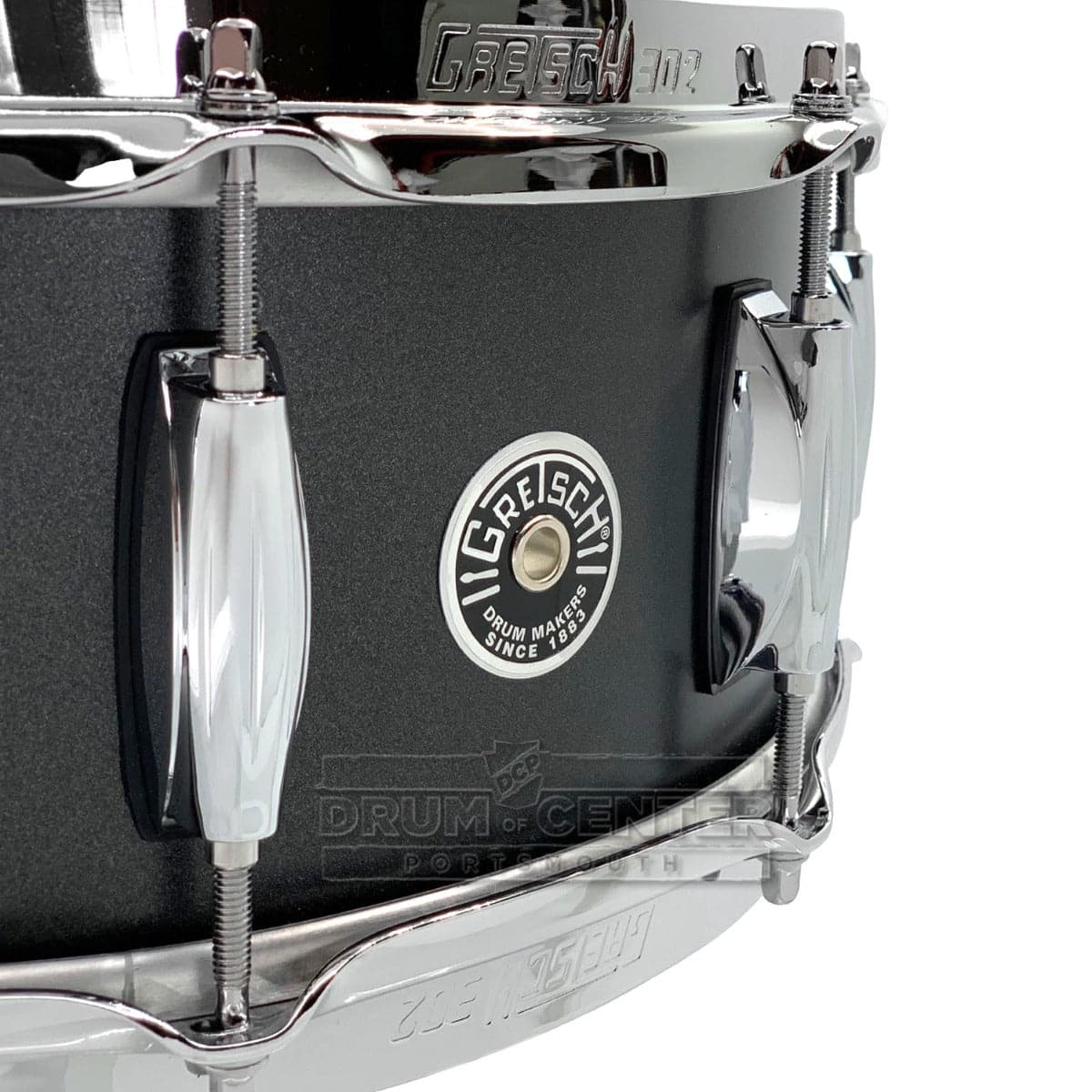 Gretsch Brooklyn Snare Drum 14x5.5 10-Lug Satin Black Metallic