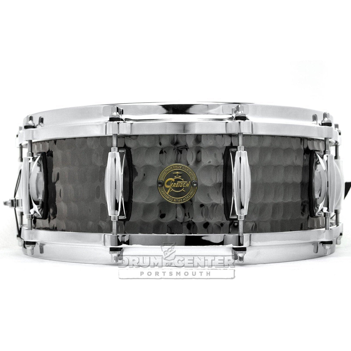Gretsch Full Range Hammered Black Steel Snare Drum 14x5