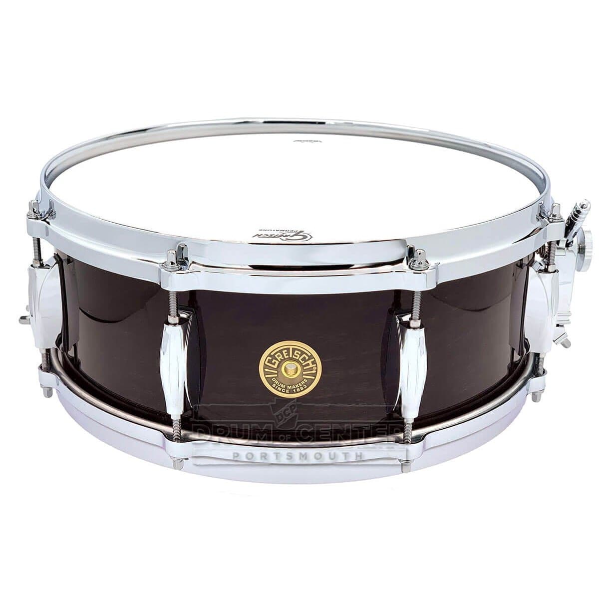 Gretsch USA Custom Snare Drum 14x5.5 8-Lug Dark Walnut Gloss  w/Micro-Sensitive Strainer