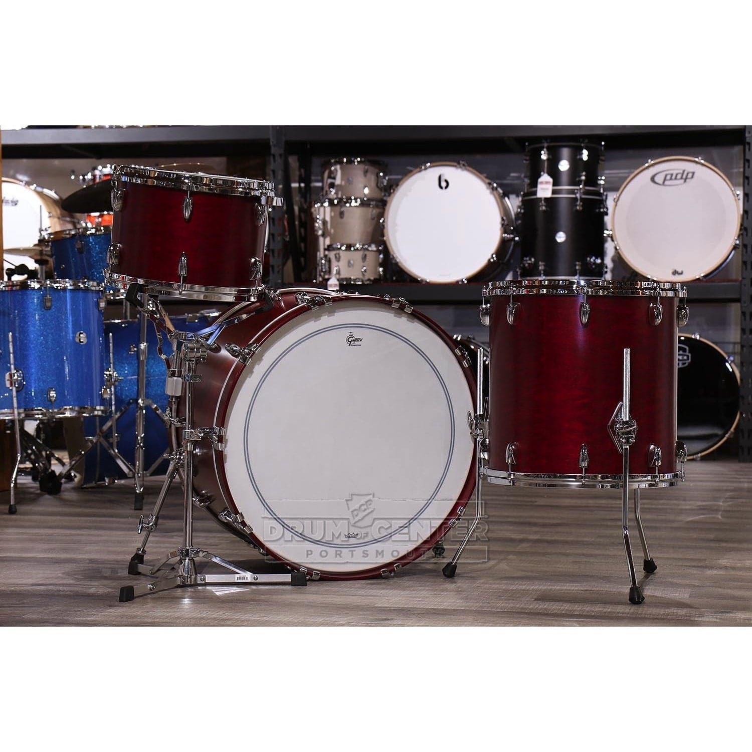 Gretsch USA Custom 3pc Drum Set Satin Rosewood