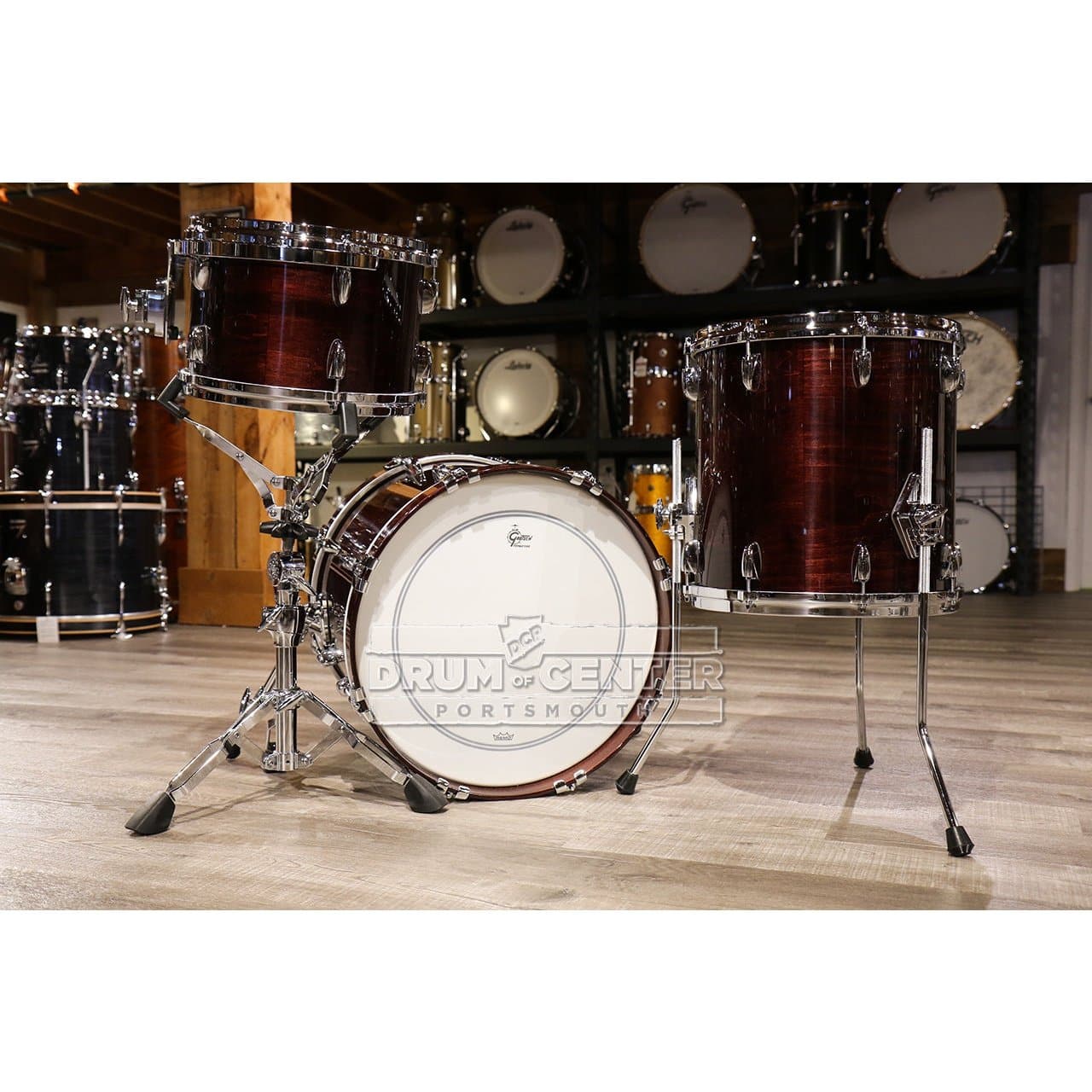 Gretsch USA Custom 3pc Drum Set 18/12/14 Deep Cherry Gloss