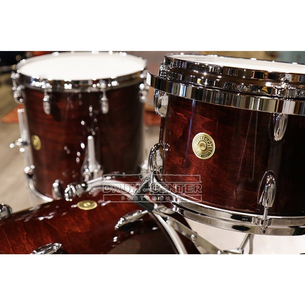 Gretsch USA Custom 3pc Drum Set 18/12/14 Deep Cherry Gloss