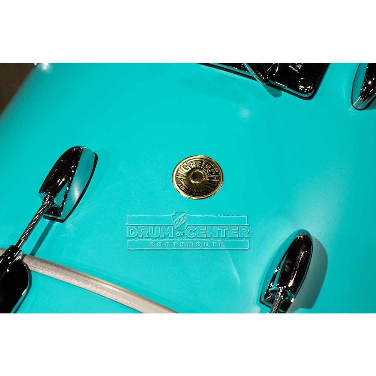 Gretsch USA Custom 5pc Drum Set w/Mount Satin Seafoam Green