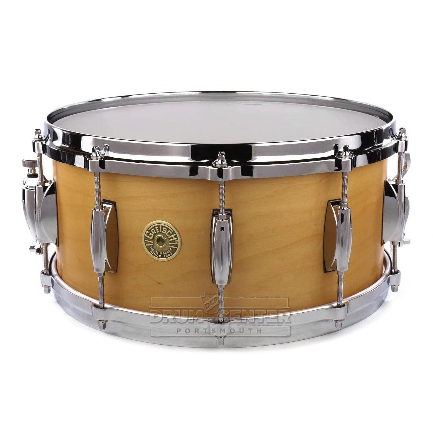 Gretsch USA Custom Snare Drum 14x6.5 10-Lug Satin Millennium Maple | DCP