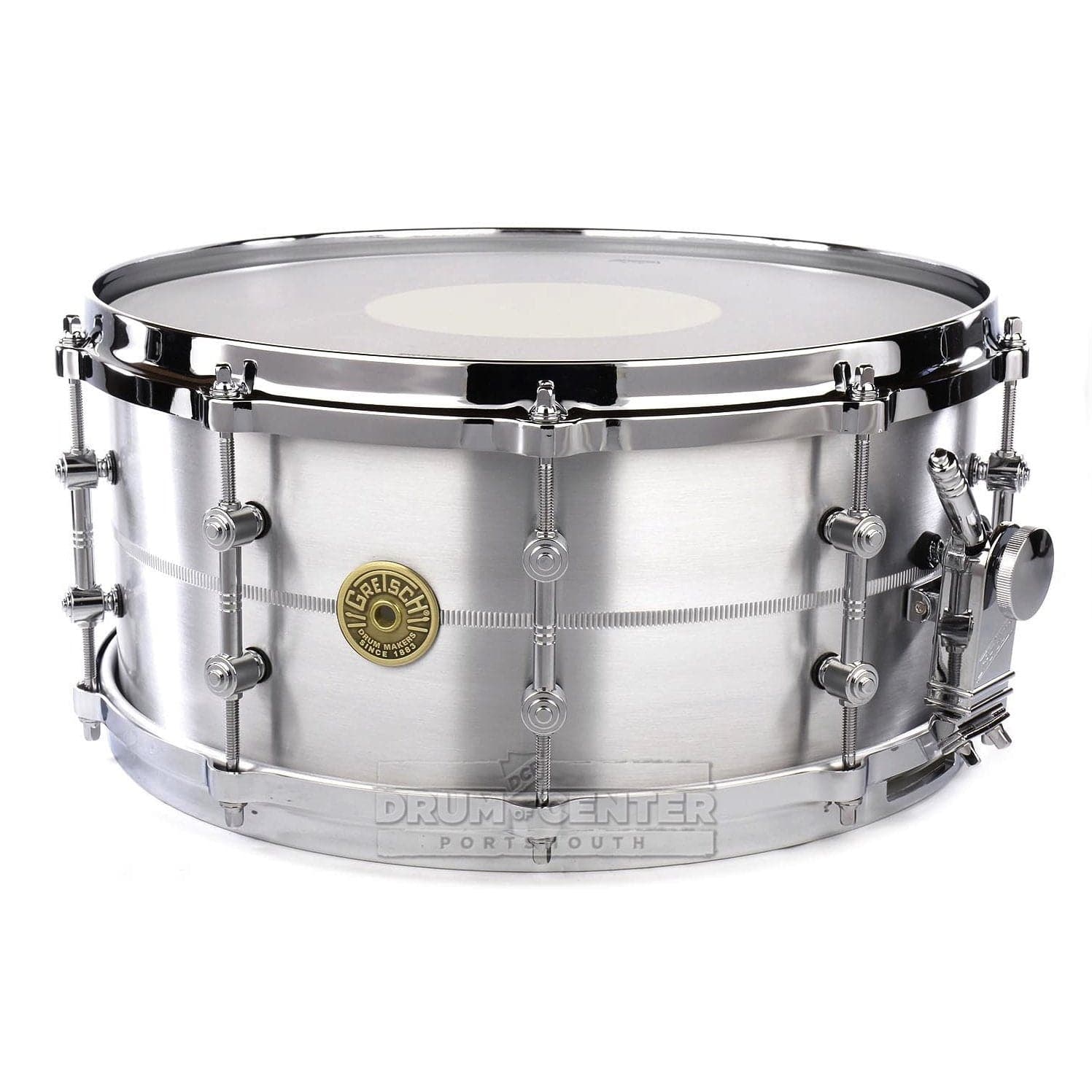 Gretsch G4164SAT USA Solid Aluminum Snare Drum 14x6.5 w/Tube Lugs