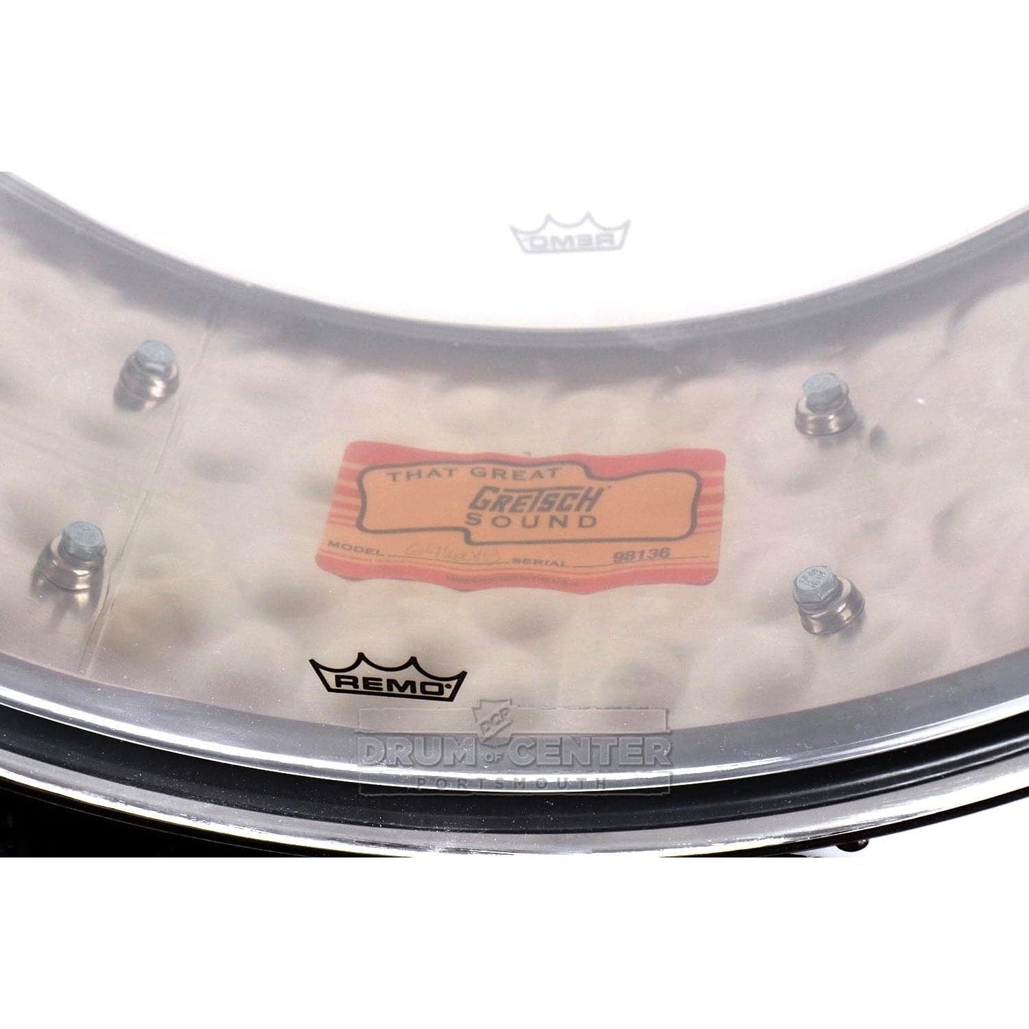 Gretsch G4160HB USA Hammered Brass Snare Drum 14x5
