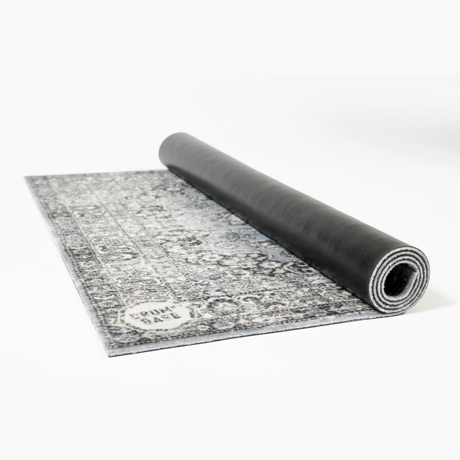 DRUMnBASE Vintage Persian Style Drum Rug 4.26' x 3' Grey