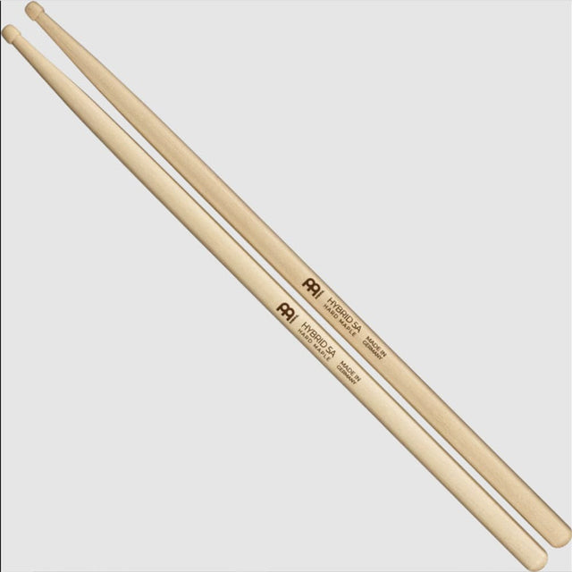 Meinl Hybrid 5a Drumstick Maple Hybrid Wood Tip Pair
