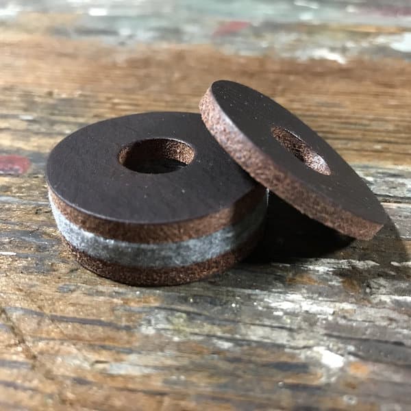 Tackle Instrument Supply Leather Cymbal Washers 4pack