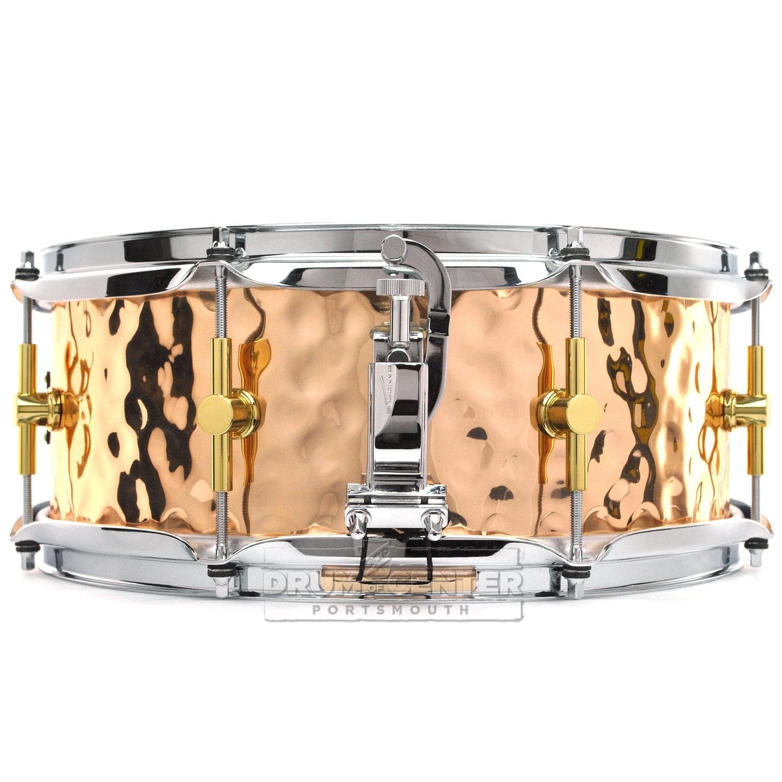 Canopus 'The Bronze' Hammered Snare Drum 14x5.5 w/ Flanged Hoops