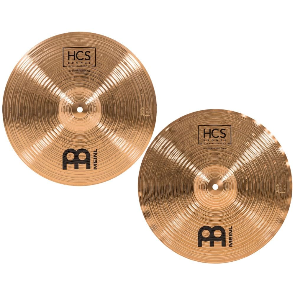Meinl HCS Bronze Soundwave Hihat Cymbals 14
