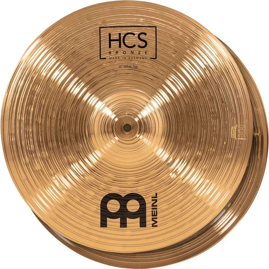 Meinl HCS Bronze Hi Hat Cymbals 15