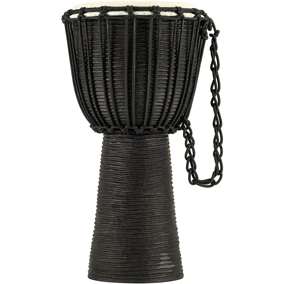Meinl Headliner Rope-Tuned Djembe 10" Medium Black River